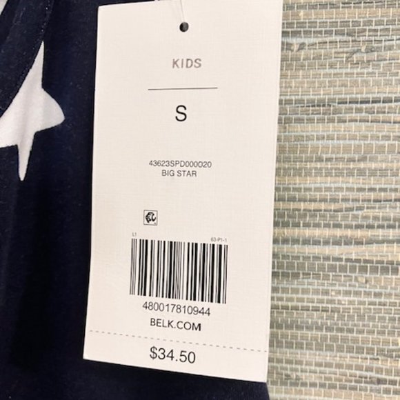 NWT! CROWN & IVY - Star Dress - Girl's Size Small - Navy Blue with White Stars! - Picture 10 of 12